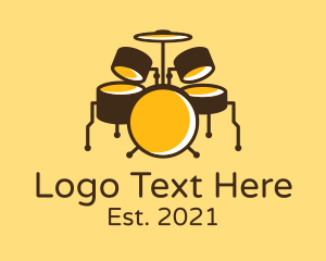 Musician - Musician Drum Set logo design