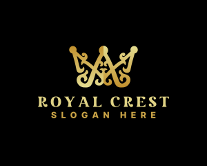 Majestic - Luxury Royalty Crown Letter AM logo design