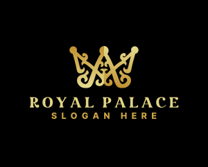 Kingdom - Luxury Royalty Crown Letter AM logo design