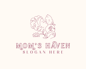 Floral Mother Postnatal logo design