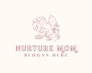 Postnatal - Floral Mother Postnatal logo design