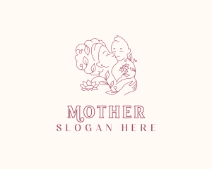 Floral Mother Postnatal logo design