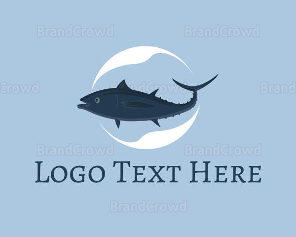 Aquatic Mackerel Seafood Logo