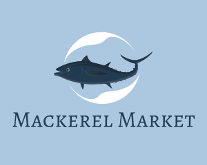 Mackerel - Aquatic Mackerel Seafood logo design