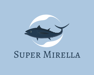 Tuna - Aquatic Mackerel Seafood logo design