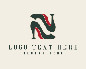 Footwear - Stiletto Shoe Fashion logo design