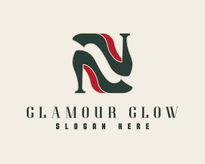 Glamour - Stiletto Shoe Fashion logo design