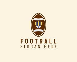 Sports Football Shield logo design
