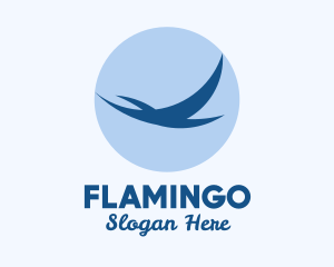 Flying Blue Bird  Logo