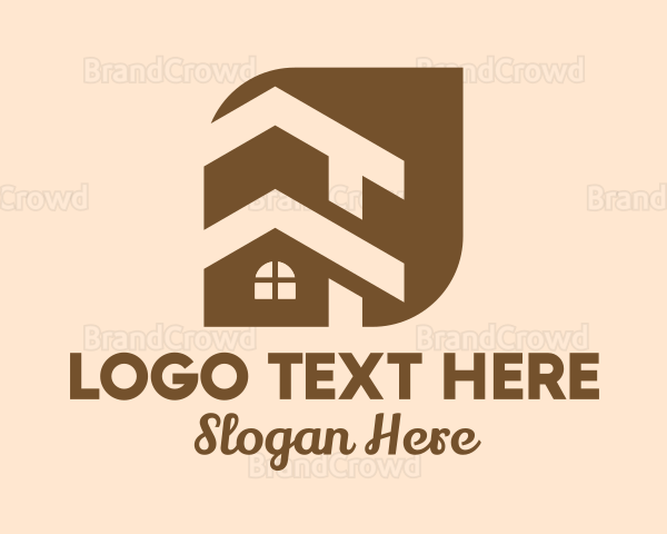 Wood House Loft Roof Logo