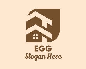 Builder - Wood House Loft Roof logo design
