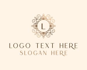 Badge - Gold Ornamental Boutique logo design