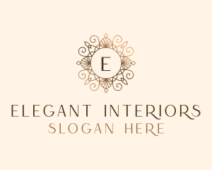 Gold Ornamental Boutique logo design