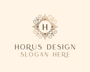 Gold Ornamental Boutique logo design