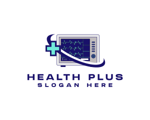 Medical Health Monitor logo design