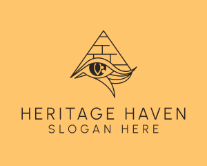 Historical - Egyptian Horus Eye logo design