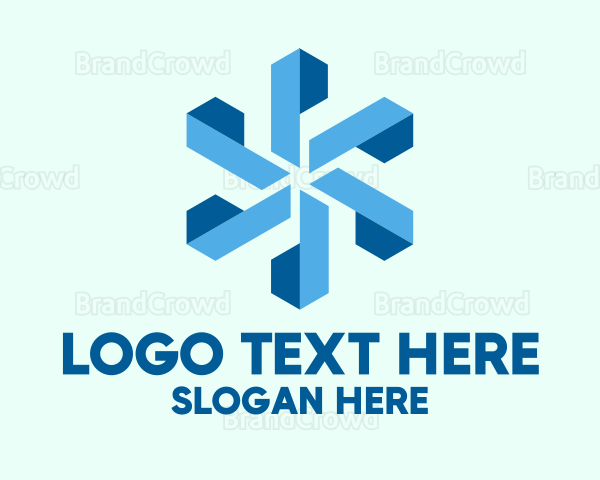 Blue Digital Asterisk Logo