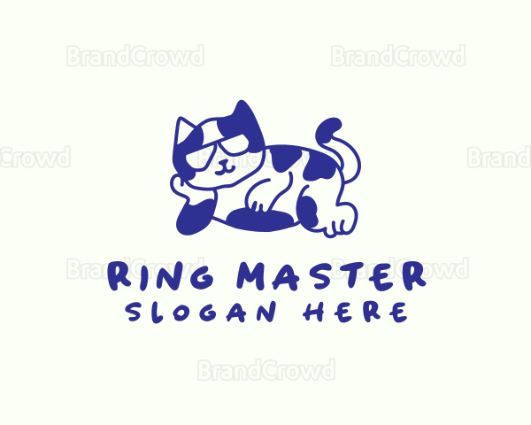 Pet Cool Cat Logo