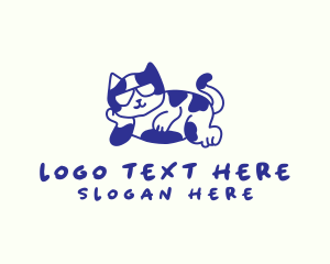 Pet Cool Cat Logo