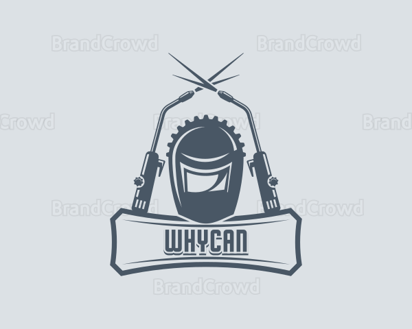 Mechanic Ironworks Welder Logo