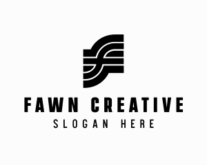 Creative Brand Letter F logo design