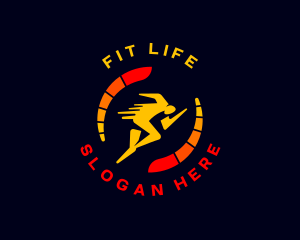 Running Man Fitness logo design