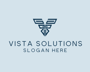 Generic Wing Letter V logo design