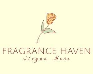 Yellow Feminine Flower logo design