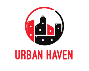 Urban City Builidng logo design