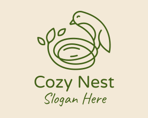 Sparrow Bird Nest  logo design