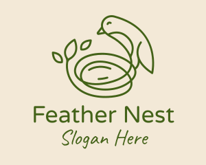 Sparrow Bird Nest  logo design