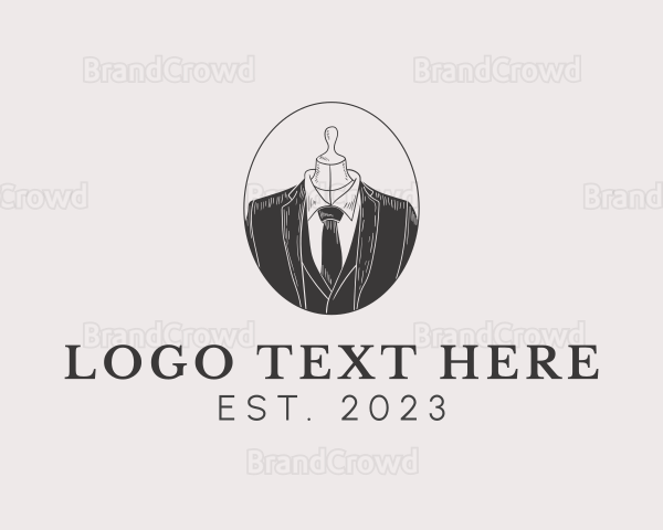 Men Suit Tailor Logo