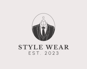 Men Suit Tailor Clothing logo design