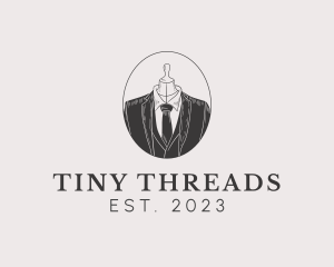 Men Suit Tailor Clothing logo design