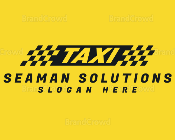 Taxi Cab Rental Transport Logo