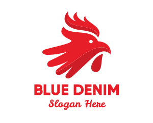 Red Rooster Hand logo design