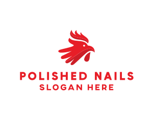 Red Rooster Hand logo design