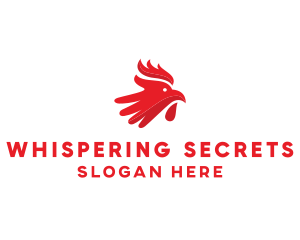 Red Rooster Hand logo design