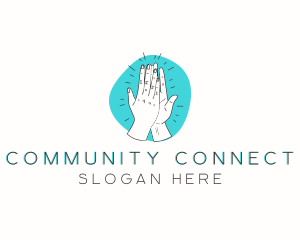 Outreach - High Hands Greet logo design