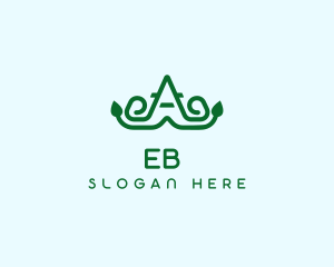 Vegetarian - Eco Leaf Letter A logo design