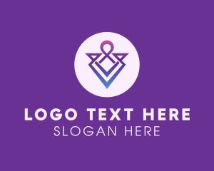 Jewel - Abstract Symbol Letter V logo design