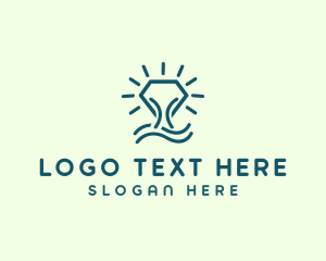 Solar - Diamond Jewelry Tree logo design