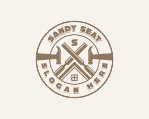 Carpentry Repair Maintenance Logo