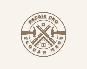 Carpentry Repair Maintenance logo design