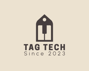 Tag - Piano Instrument Tag logo design