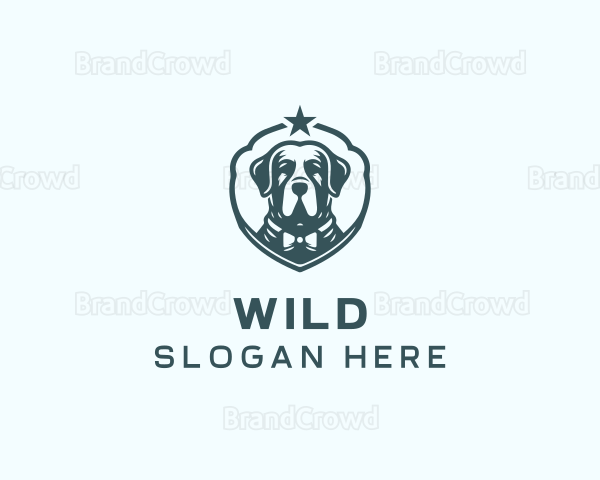 Pet Dog Grooming Logo