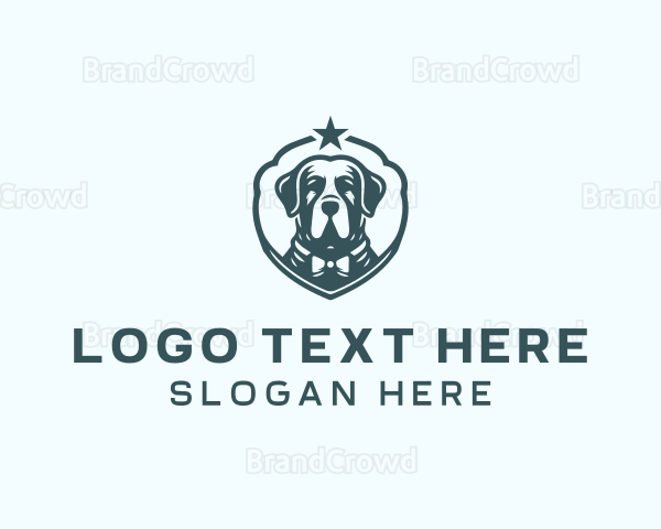 Pet Dog Grooming Logo