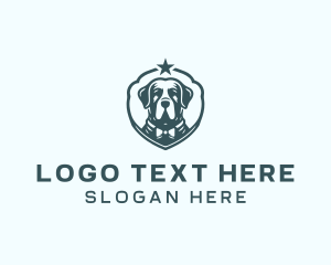 Cartoon - Pet Dog Grooming logo design