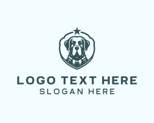 Pet Dog Grooming Logo