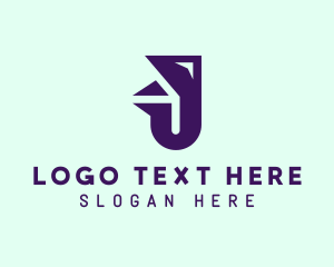 Letter J - Geometric Marketing Letter J logo design